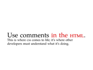 Maintainable CSS