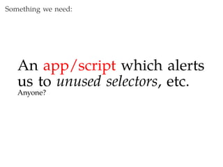 Maintainable CSS