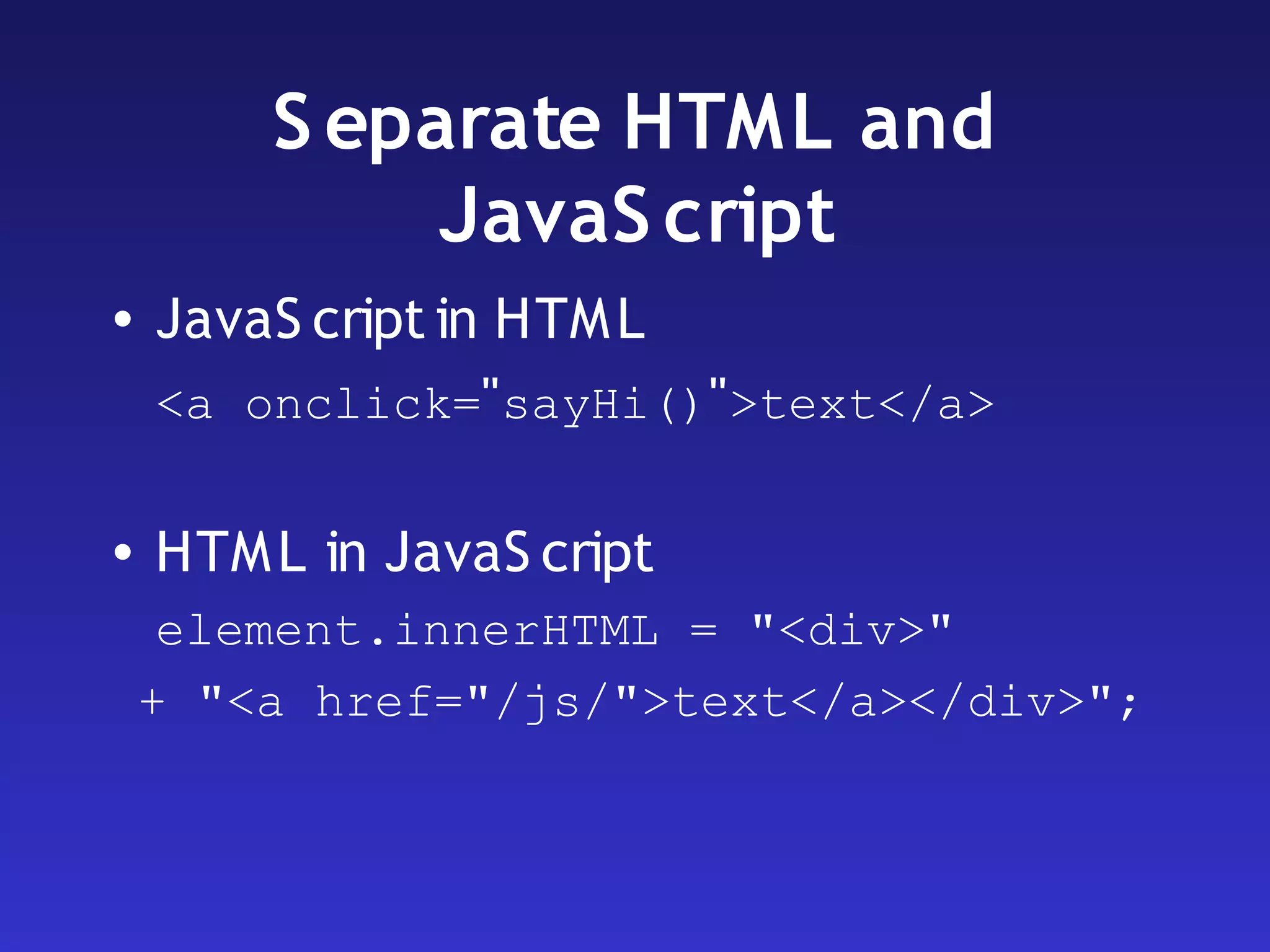 Maintainable JavaScript