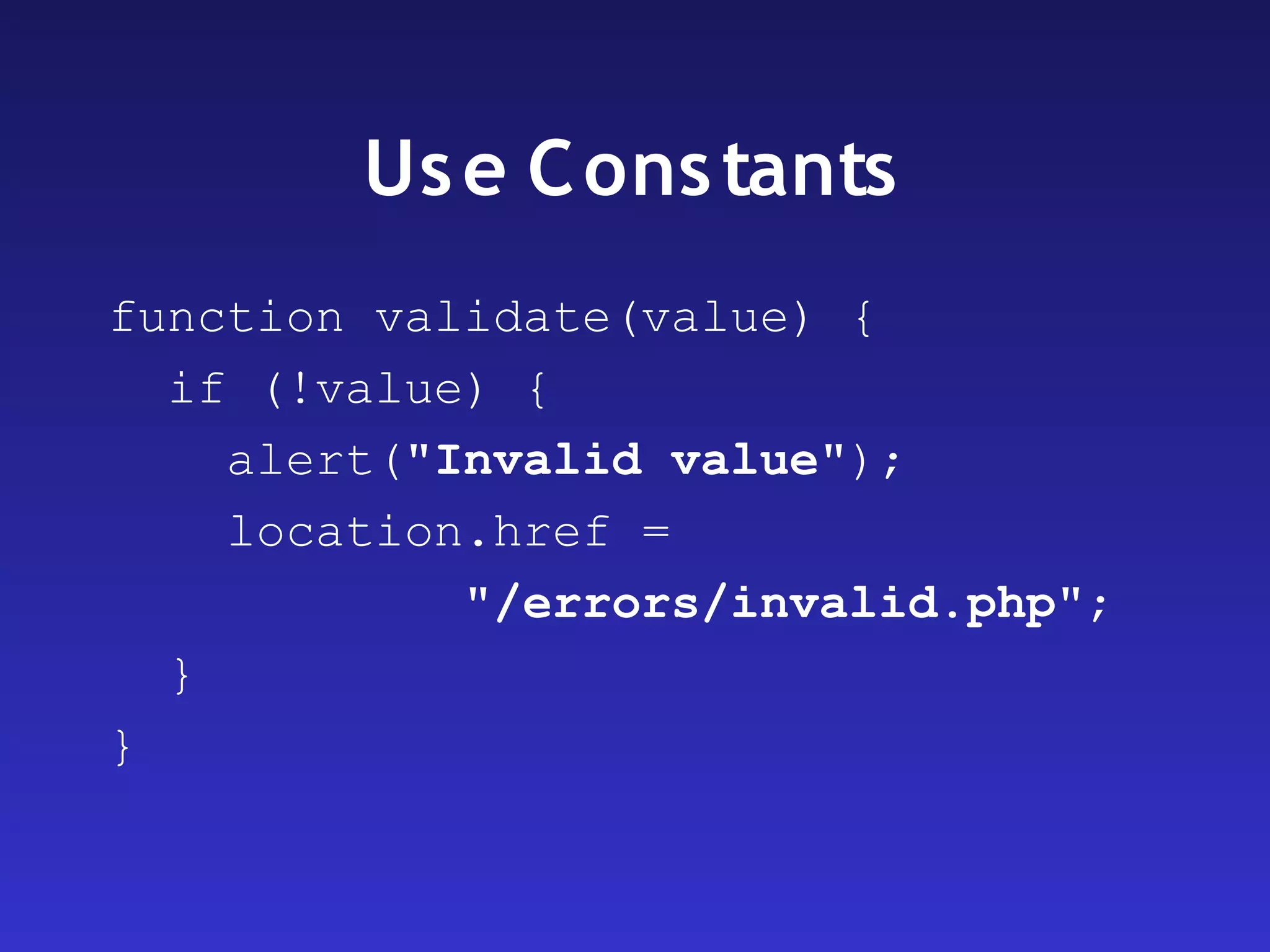 Maintainable JavaScript