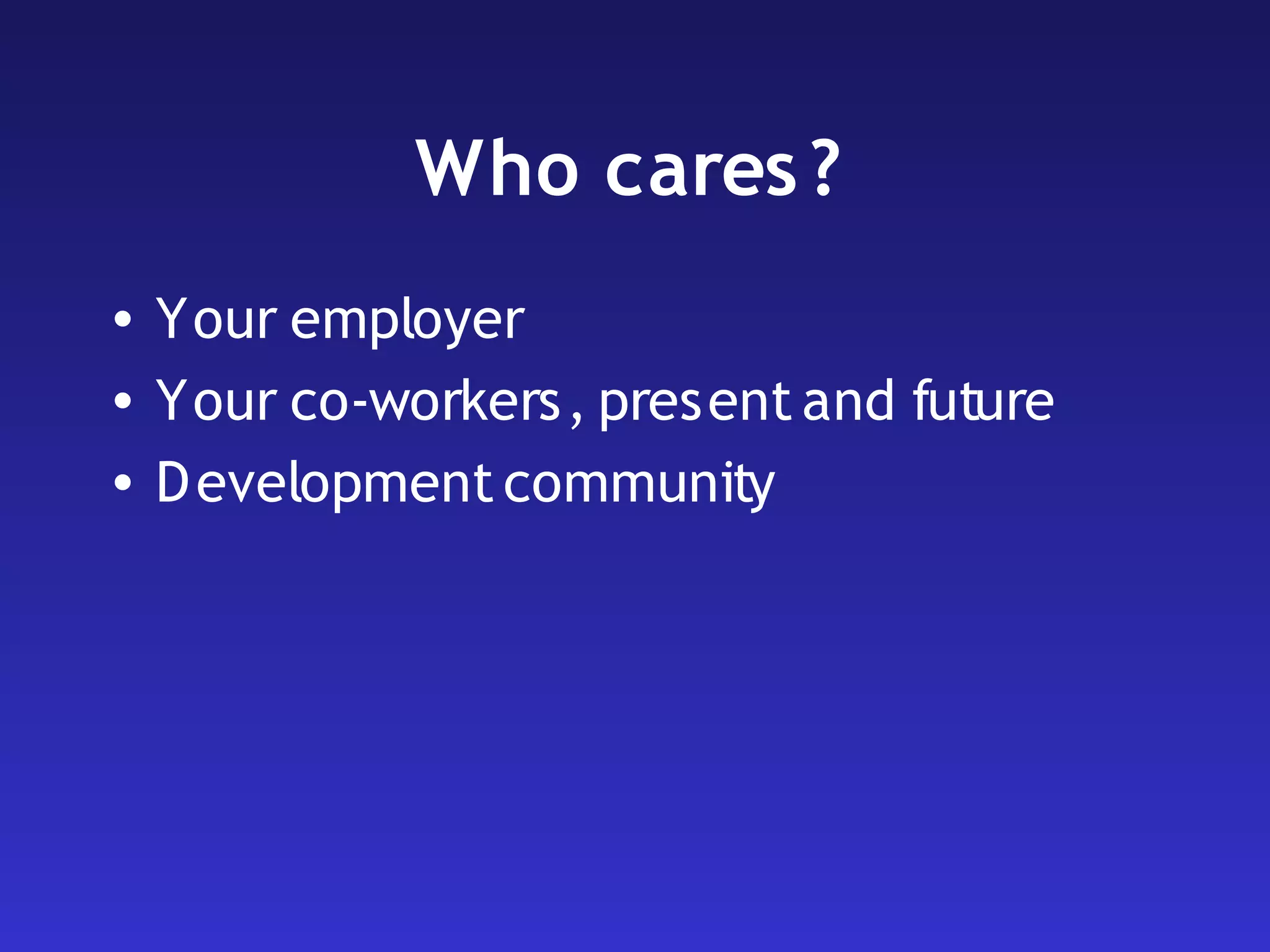 Maintainable JavaScript