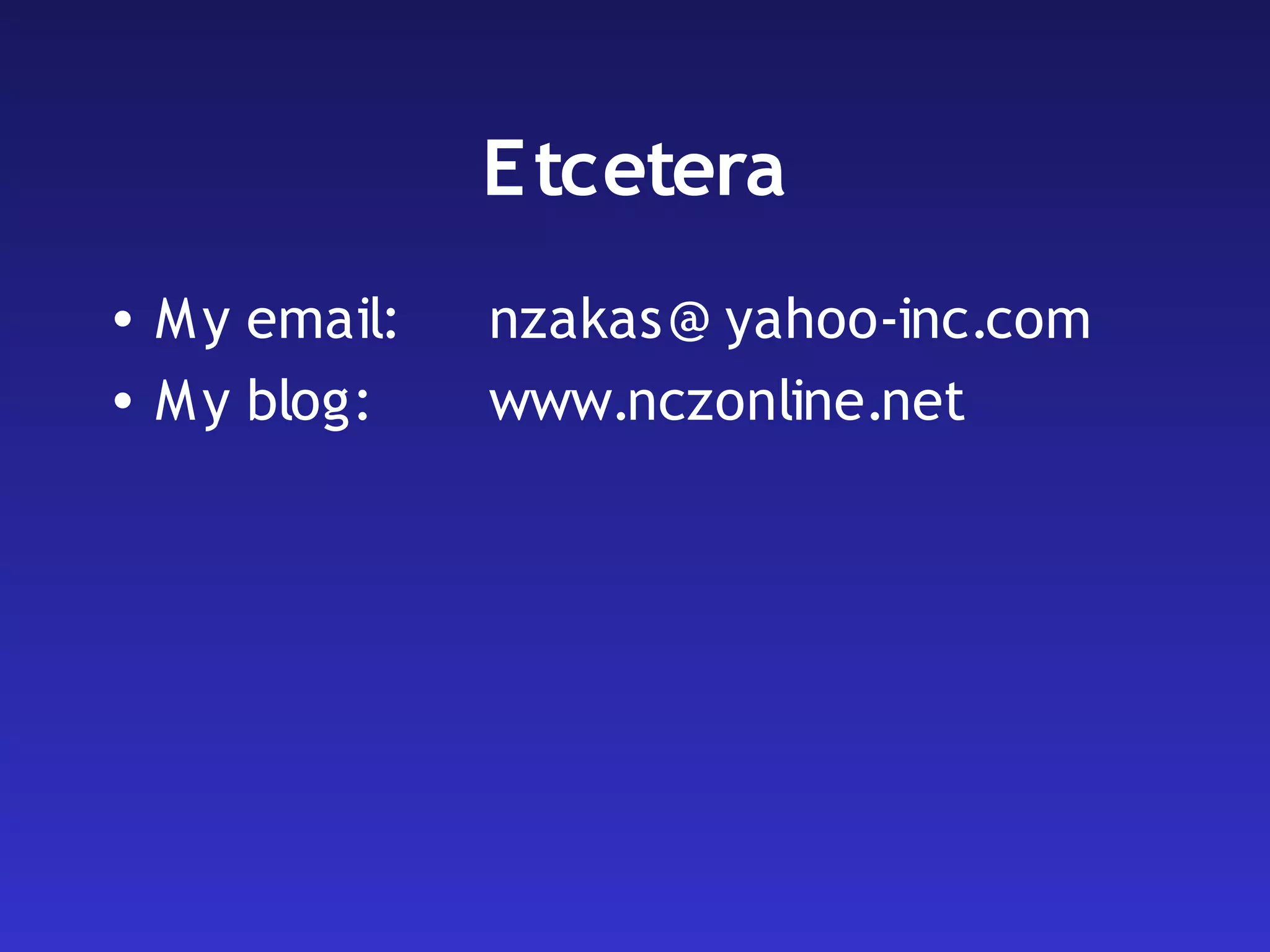 Maintainable JavaScript