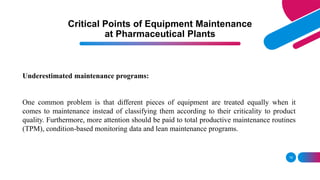 Machine Maintenance Weak Point Maintainance of Facility & Equipment. pptx | PPTX