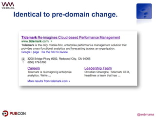 @webmama
Identical to pre-domain change.
 