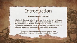 Maintaining Chain of Custody Crime Scene Managementppt.pptx