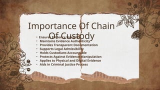 Maintaining Chain of Custody Crime Scene Managementppt.pptx