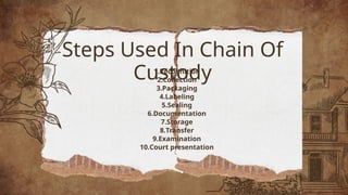Maintaining Chain of Custody Crime Scene Managementppt.pptx