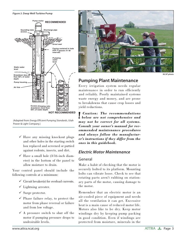Maintaining Irrigation Pumps, Motors, and Engines