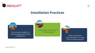 Steel Wire Rope Maintenance and Handling | PPTX