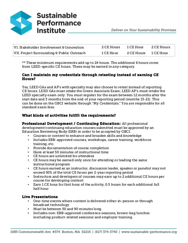 Maintain Your LEED Credential