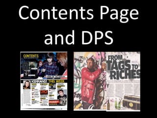 Contents Page
  and DPS
 