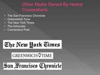 • The San Francisco Chronicle
• Greenwhich Time
• The New York Times
• The Advocate
• Connecticut Post
 