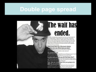 Double page spread
 