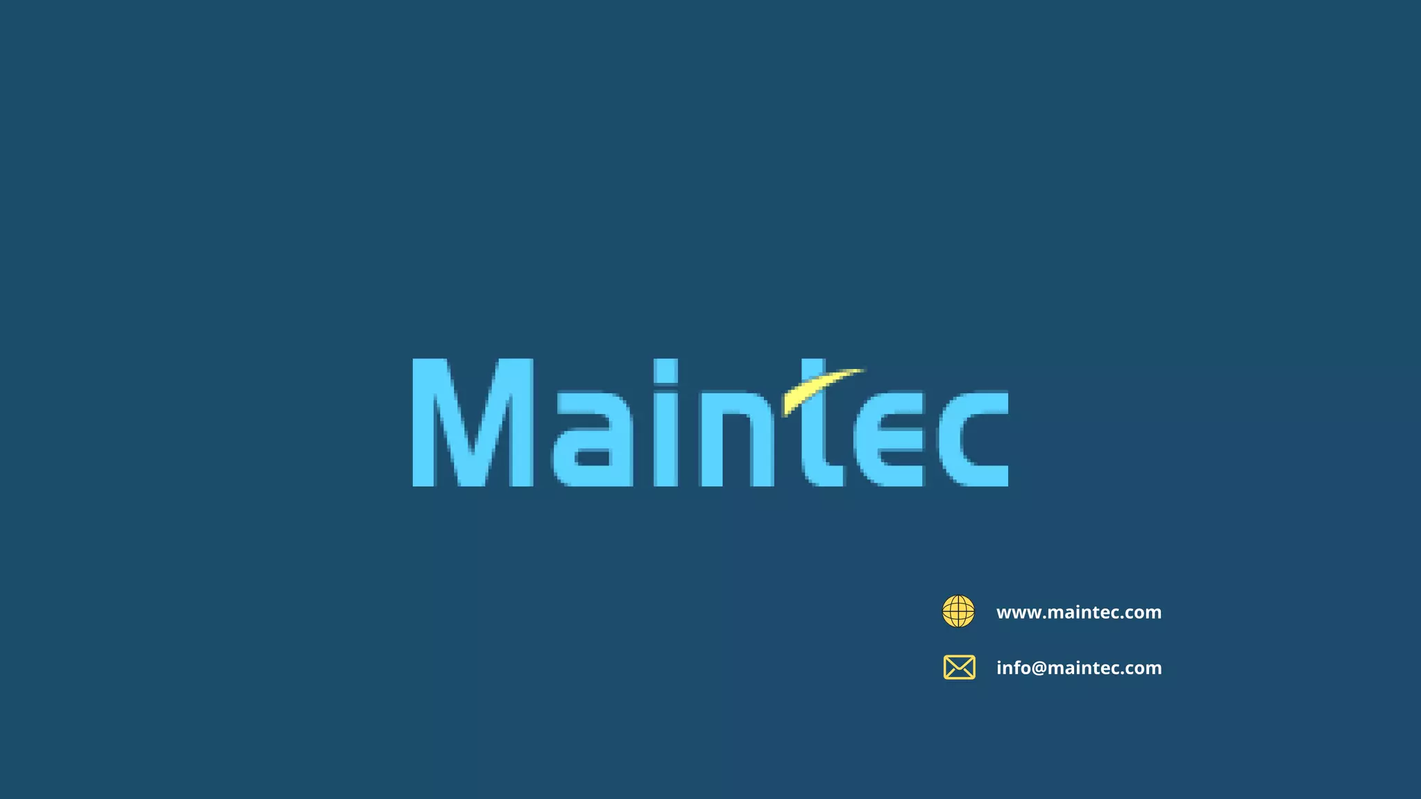 www.maintec.com
info@maintec.com