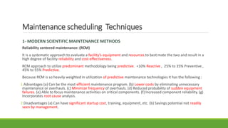 Maintenance Methodologies Maintenace management and TPM | PPTX