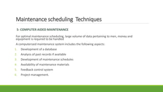 Maintenace management and TPM | PPTX