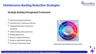 Why Maintenance Backlog Predicts Downtime, Risk & Reliability Failure ...