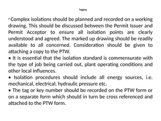 Maintenance - Work Permit Procedures, Self Permit, Permit on Phone ...