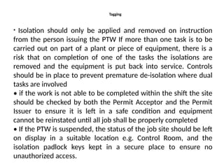 Maintenance - Work Permit Procedures, Self Permit, Permit on Phone ...