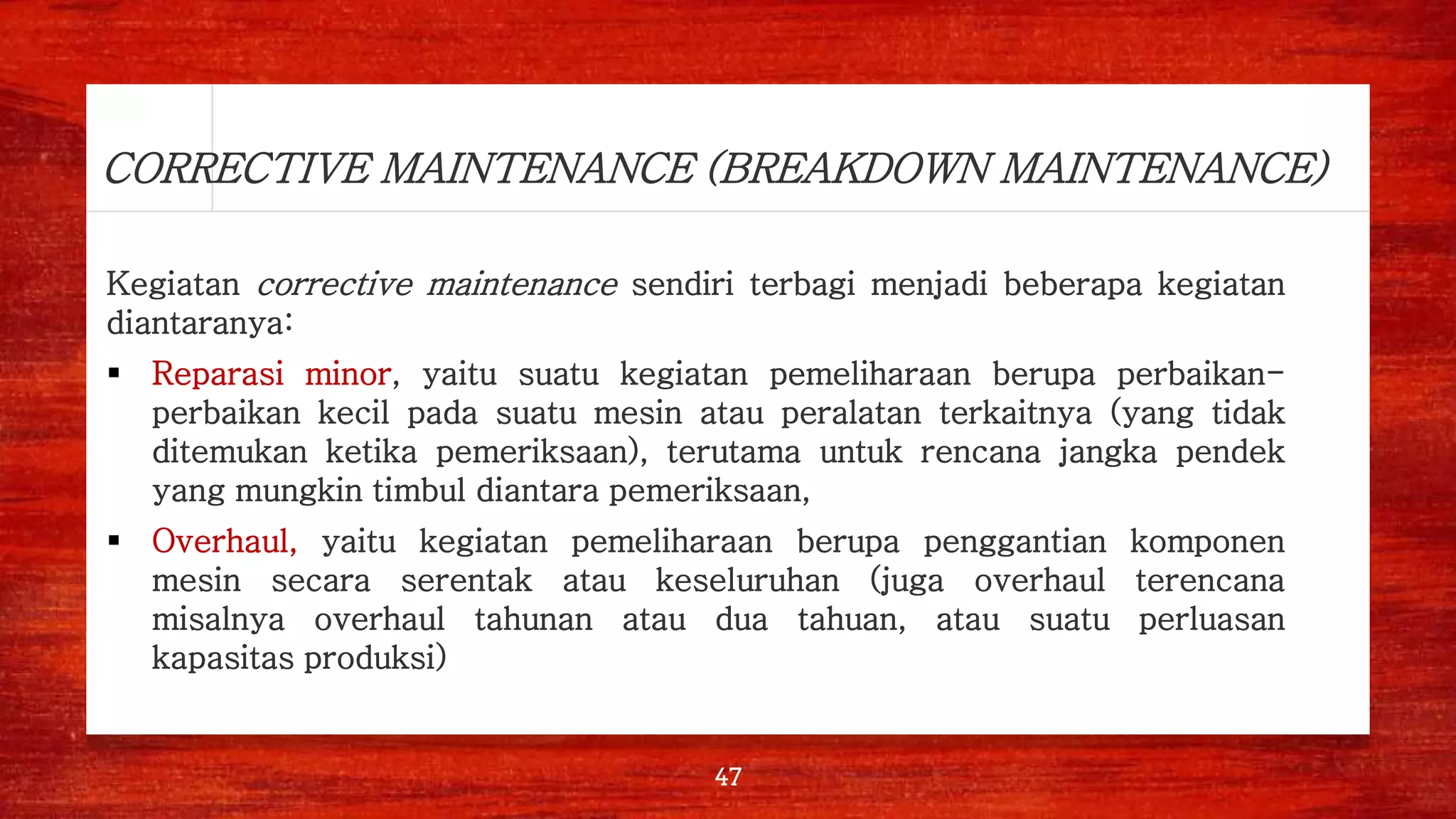 Maintenance and reliability | PDF