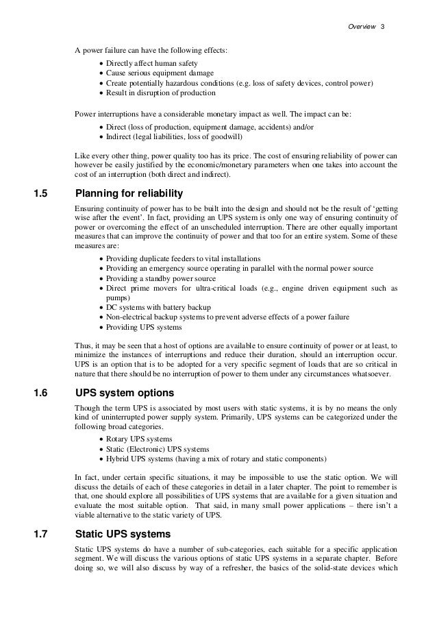 Maintenance and Troubleshooting of Uninterruptible Power Supply (UPS)…
