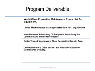 Maintenance delivery improvement presentation | PPTX