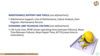 Lean Maintenance EN 13306 2010 | PPTX