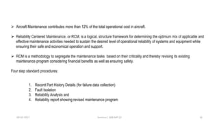 Engineering Maintenance Report Maintenance engineering | PPTX