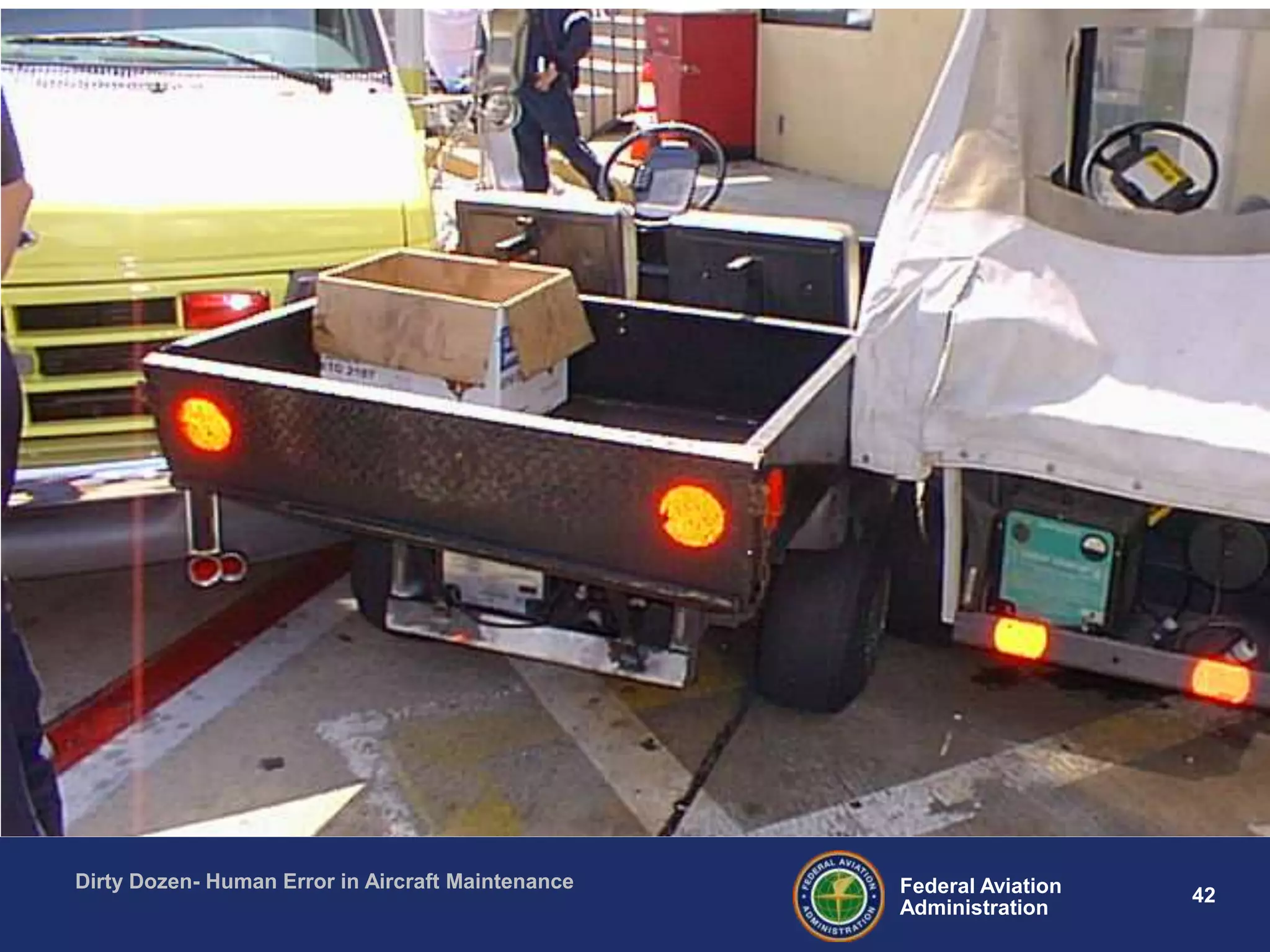 42Federal Aviation
Administration
Dirty Dozen- Human Error in Aircraft Maintenance
 