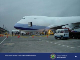 49Federal Aviation
Administration
Dirty Dozen- Human Error in Aircraft Maintenance
 