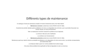 La Maintenance Industrielle et les normes | PDF