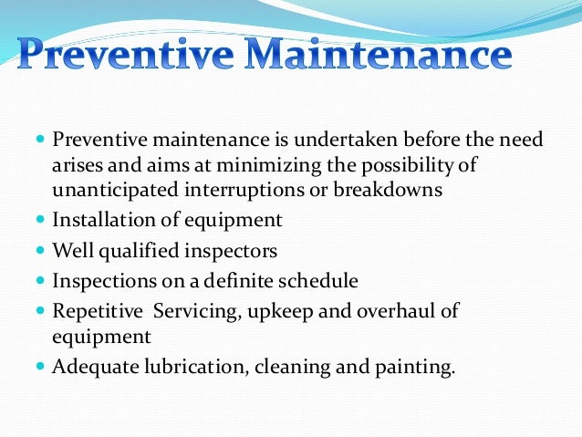 maintenance management