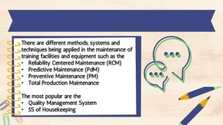 Maintenance Methods and Systems in Baking and Pastry Production Course ...