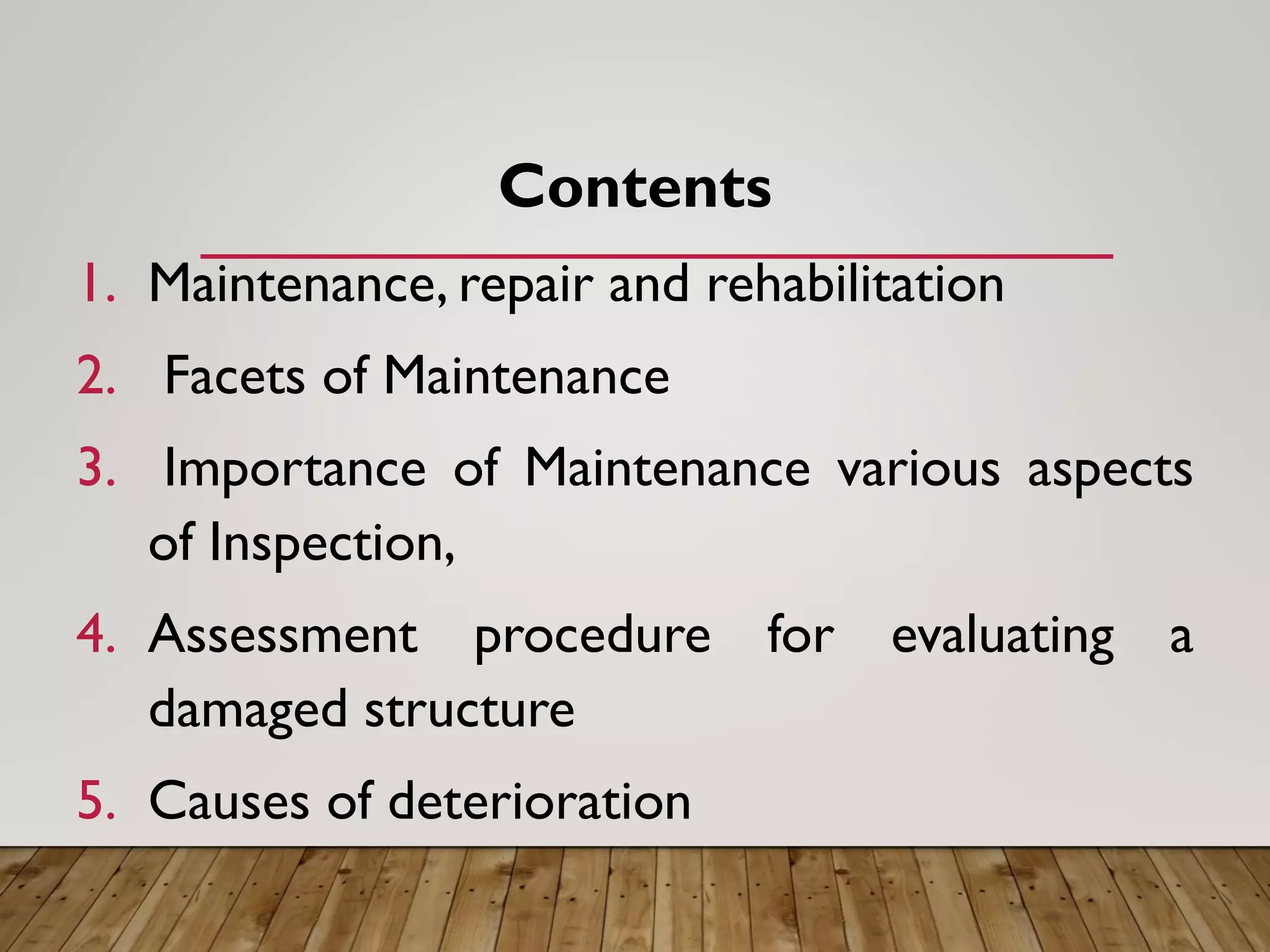 Maintenance of concrete structures | PDF