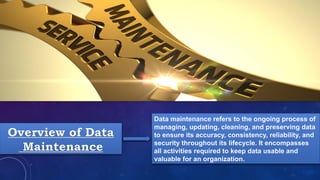 Maintenance of data using software such as Mendeley.pptx