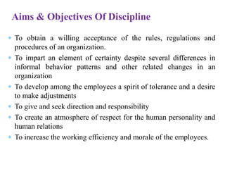 Maintenance of discipline- Nursing Management