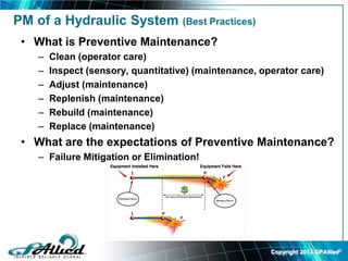 Maintenance of Hydraulic Systems | PDF