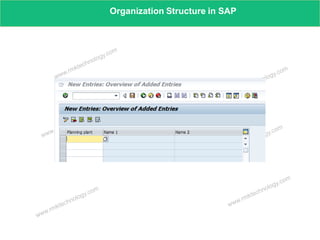 www.rmktechnology.com
Organization Structure in SAP
 