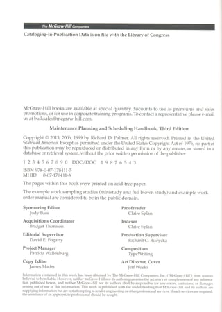 Maintenance planningscheduling