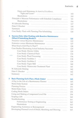 Maintenance planningscheduling