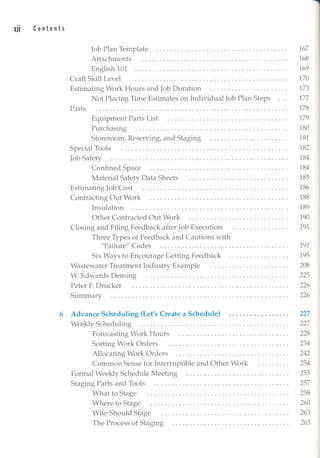 Maintenance planningscheduling