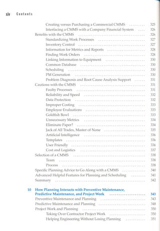 Maintenance planningscheduling
