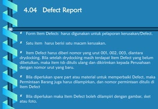 MAINTENANCE PROCEDURE DI ATAS KAPAL (SISTEM PERAWATAN) | PPT
