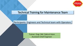 Maintenance Training Module for industry.pptx | Mechanical and ...