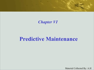Predictive Maintenance Chapter VI 