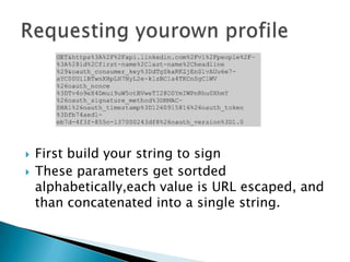 Oauth is complicated, and there are a number of things that go wrong.Here are some tips.Every error response we send you will contain an xml body describing the error, including a timestamp representing server time. Some oauth-based requests will LSO RETURN AN OAUTH_PROBLEM HHTP HEADERMake sure that your server’s system clock is in sync with oursOauth_callback should only be provided on the request token step.Oauth_verifier is required in the access Token.PUT & POST operations typically have xml content-types. your oauth library should exclude the request body in signature calculations as a result.For the access token step, remember that the request tokens oauth_token_secret must be used as part of your signing keyLikewise, for ai resource requests, your access tokens oauth_token_secret must be used as part of your signing key.Troubleshootong