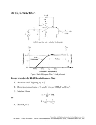 Operational Amplifier + Active Filters | PDF
