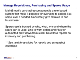 MaintSmart CMMS Software | PPS
