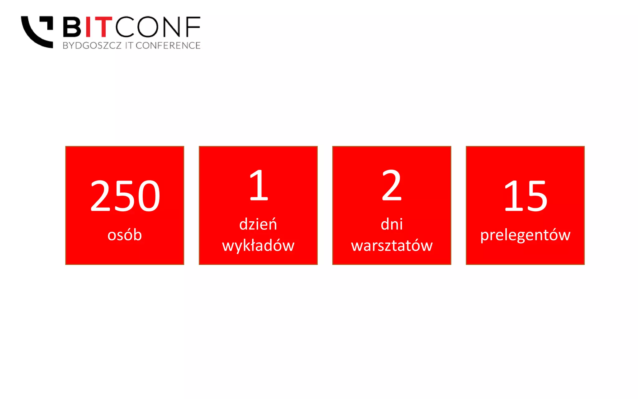 250
osób
1
dzień
wykładów
2
dni
warsztatów
15
prelegentów
 