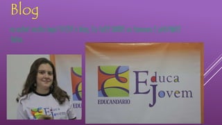 Blog 
eu achei muito legal FAZER o blog. Eu falEI SOBRE os famosos E pUbliQUEI 
fotos. 
 